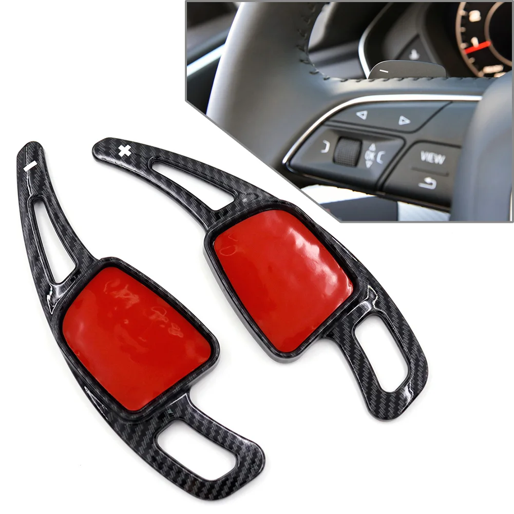 1 Pair Car Steering Wheel Shift Paddle Shifter Extension For Audi A3 A4 A5 S3 S4 S5 SQ5 SQ7 Q2 Q3 Q5 Q7 TT TTS