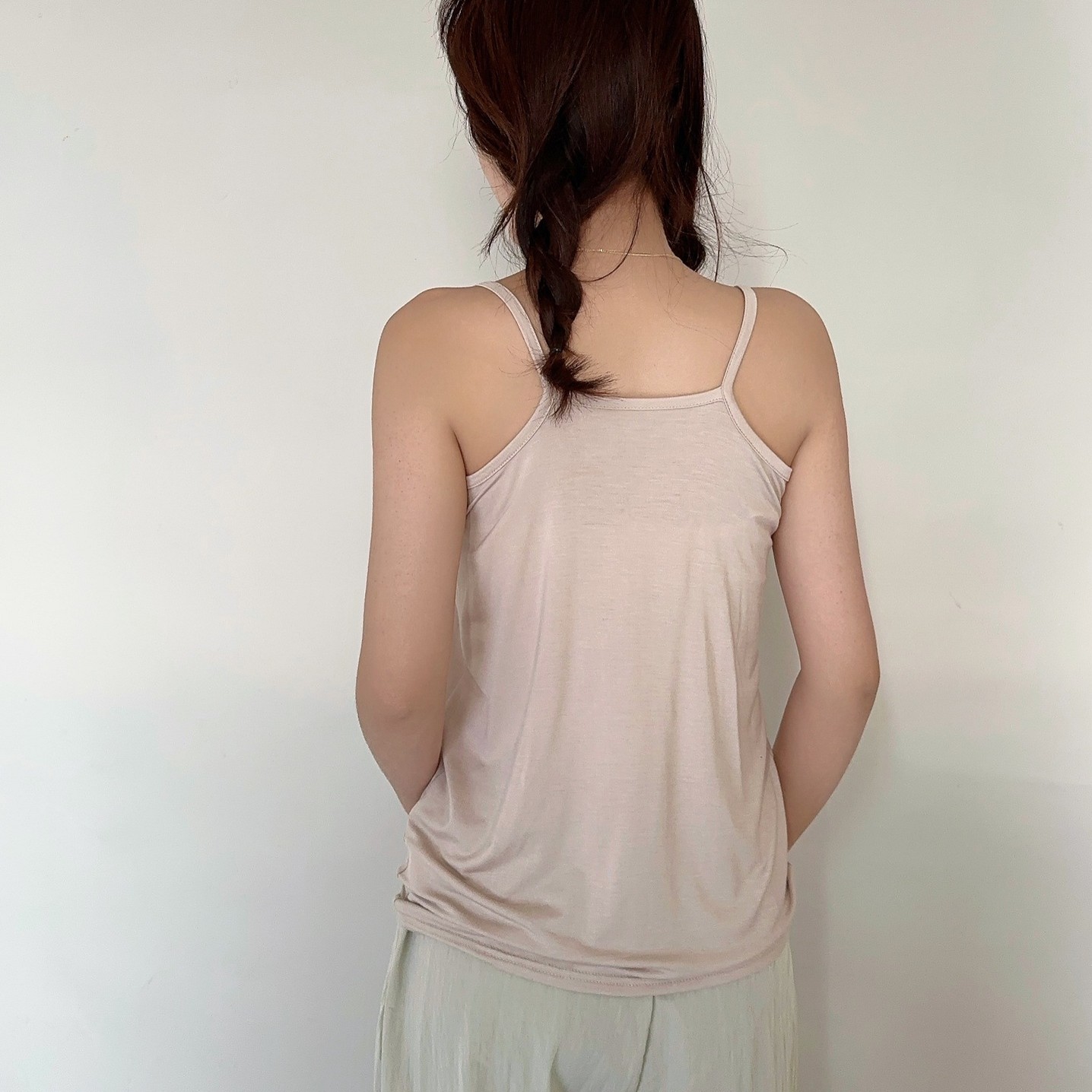 Plus Größe L bis 6XL Modal Camis O-Ausschnitt Spaghettiträger Tops Loose Bottom Camisole einfarbig Ärmelloses Tanktop, alles passend