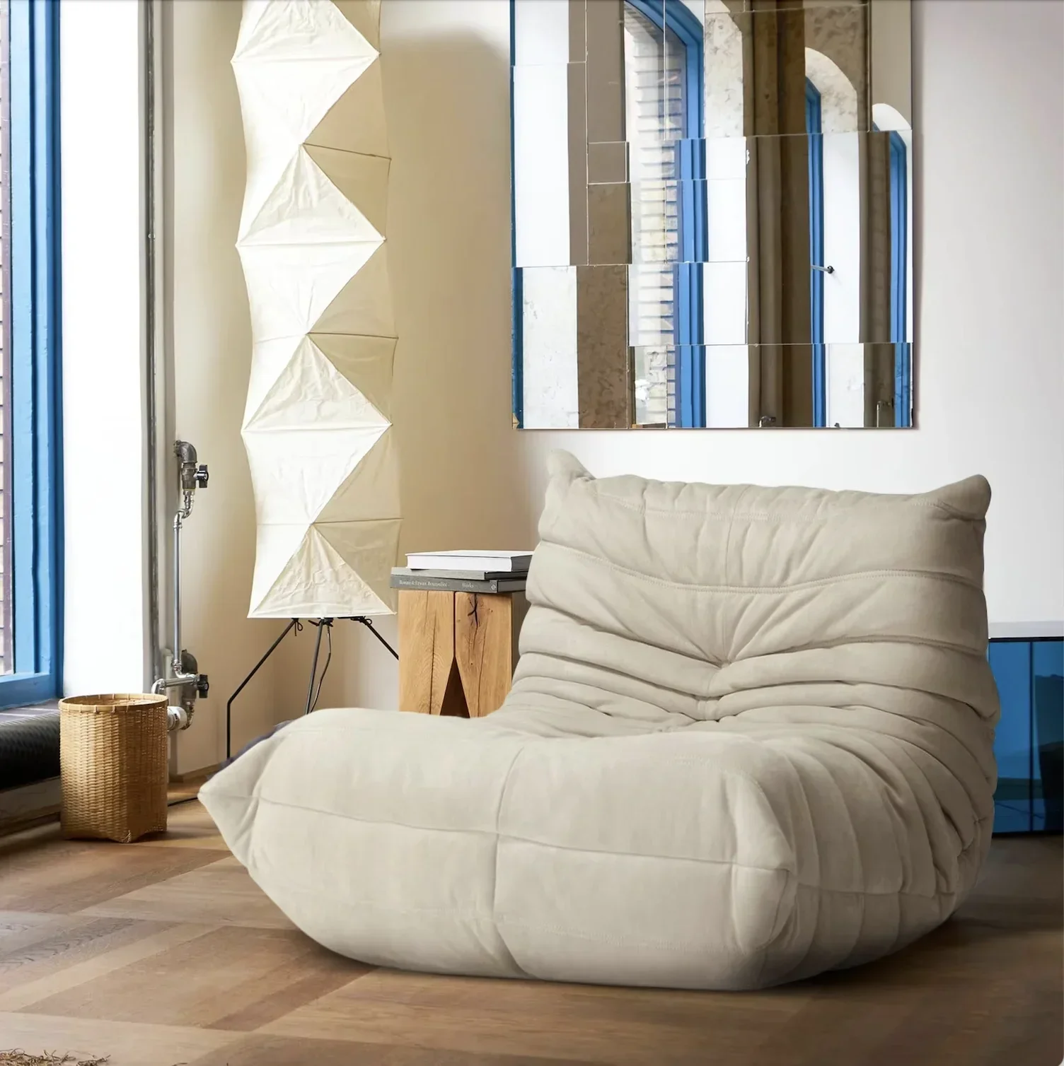 Caterpillar canapé simple paresseux canapé Tatami salon chambre belle loisirs chaise simple chaise de lecture balcon chaise à bascule