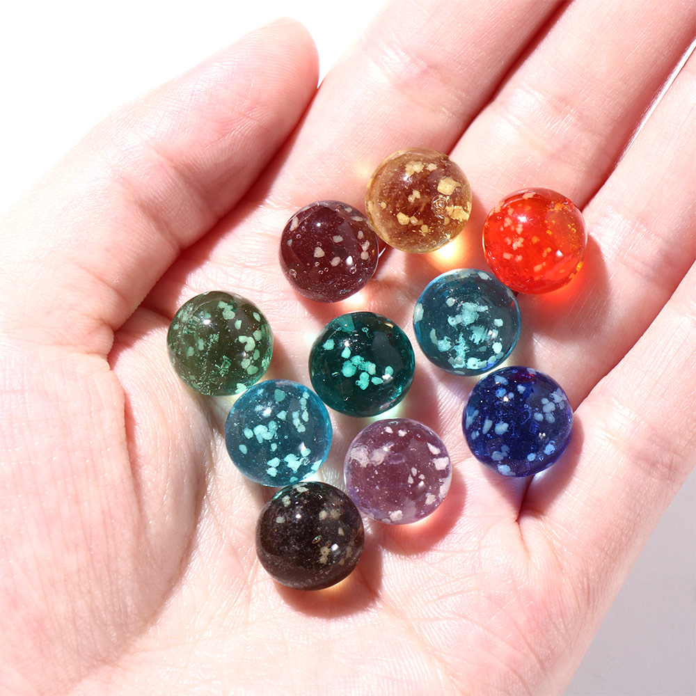 10 Cái/gói Dạ Quang Kính Bóng Đồ Chơi Trẻ Em 12Mm Kem Tay Cầm Game Pinball Máy Bò Viên Bi Nhỏ Pat Đồ Chơi Hạt