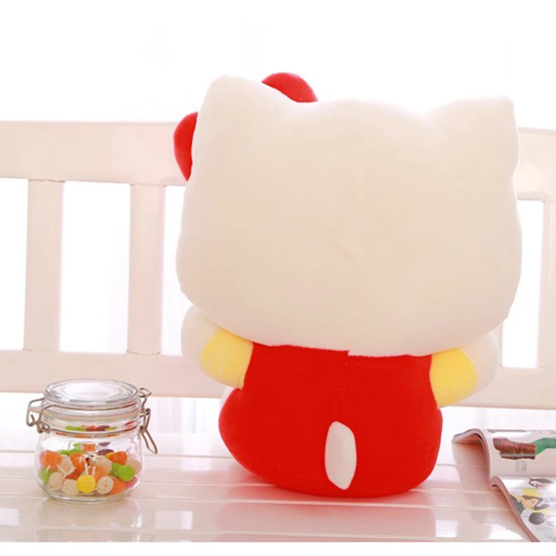 ตุ๊กตา Hello Kitty 18cm, ตุ๊กตาหนานุ่มตุ๊กตา plushie หมอนรูปเต่า KT แมวการ์ตูนหมอนโมเดลของเล่นของขวัญวันเกิดเด็กหญิงการตกแต่งบ้าน