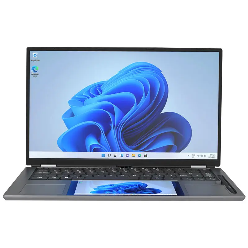 New 15.6inch+7inch Dual-screen Business Touch Screen Laptop with Intel N150 and IPS Touch Pressure-sensitive Stylus 16G 512G