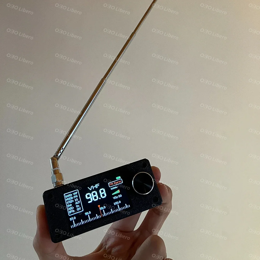 1.9inch IPS Screen LSB USB AM FM FM/AM Radio with Antenna 0.5-108mhz SI4732 Mini Pocket Radio  HF SW MW VHF Radio