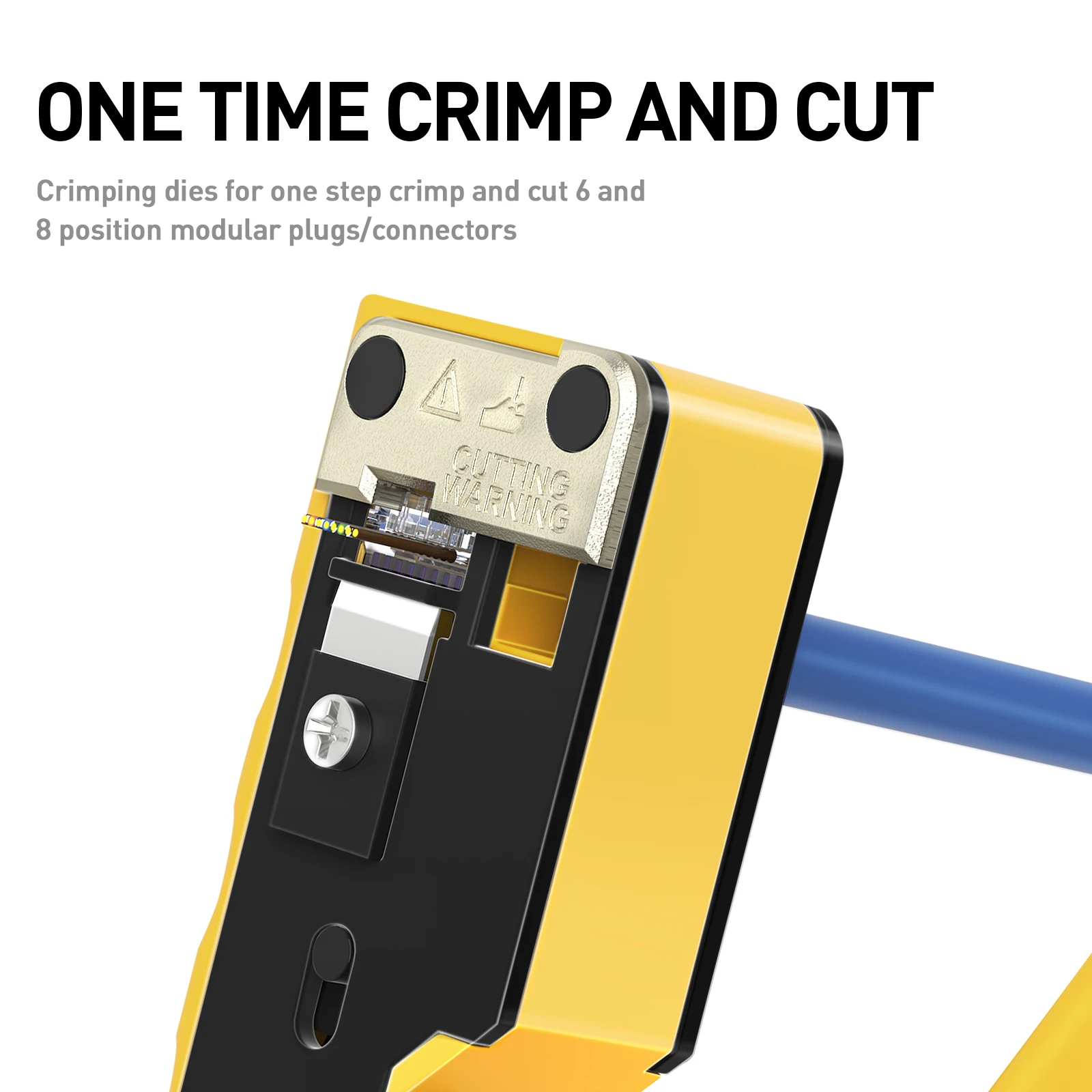 ZoeRax RJ45 Cat7 обжимной инструмент Ethernet обжимной инструмент кусачки для проводов для Cat7 Cat6a Cat6 Cat5e проходные разъемы