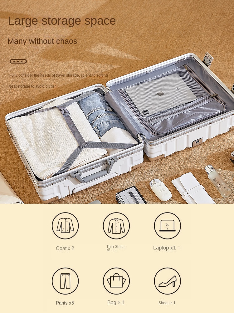 スーツケース 18 "20" パスワードトロリーケーススーツケース旅行キャビン小型荷物 USB カップホルダー電話ホルダースーツケース旅行荷物