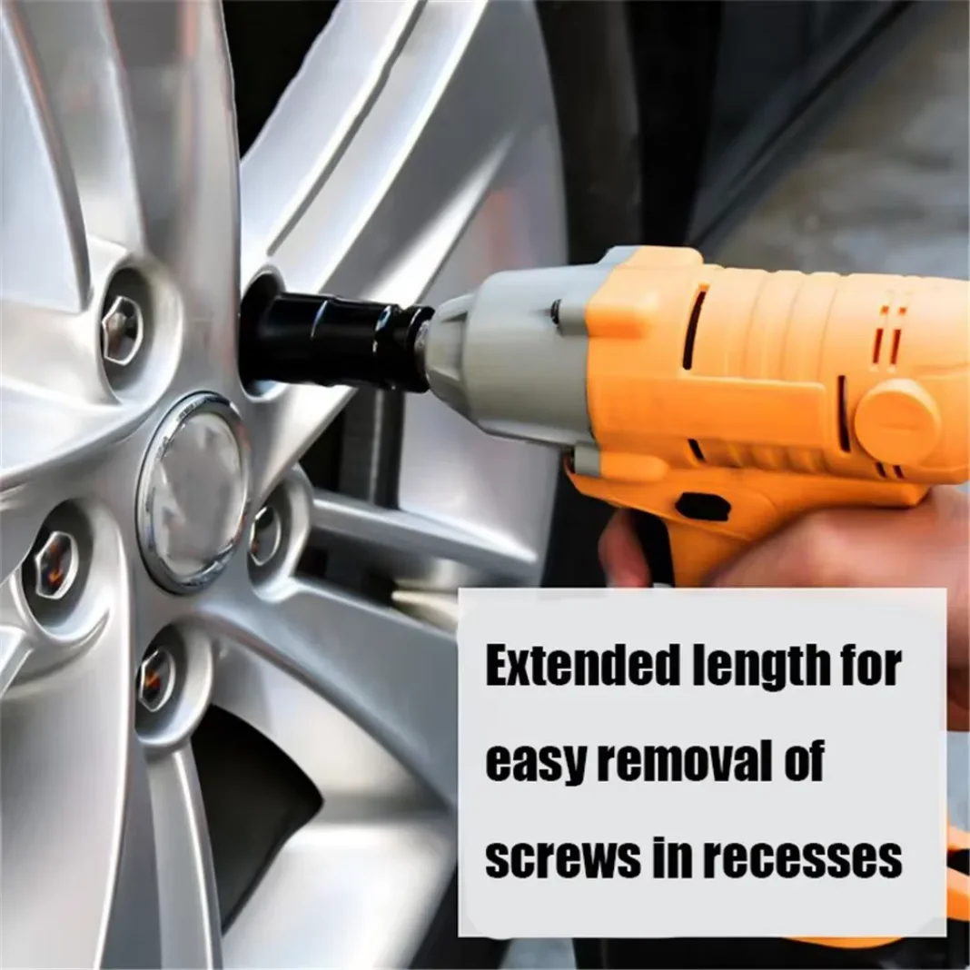 Socket wrench set, universal socket wrench set, deep-slot socket wrench set, pneumatic maintenance tool wrench 10-piece set