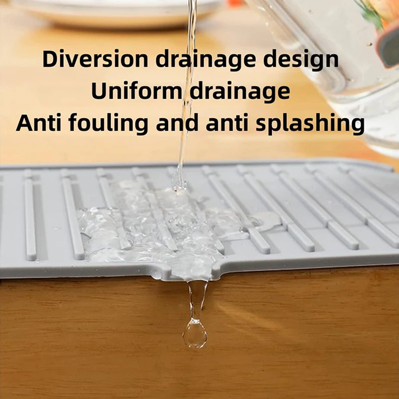 Silikon Wasserhahn Abfluss Pad Küche Haushalt Anti-Splash Nicht-Slip Wasserhahn Pad Trocken Faltbare Waschen Arbeitsplatte Seife Nicht-Slip Pad