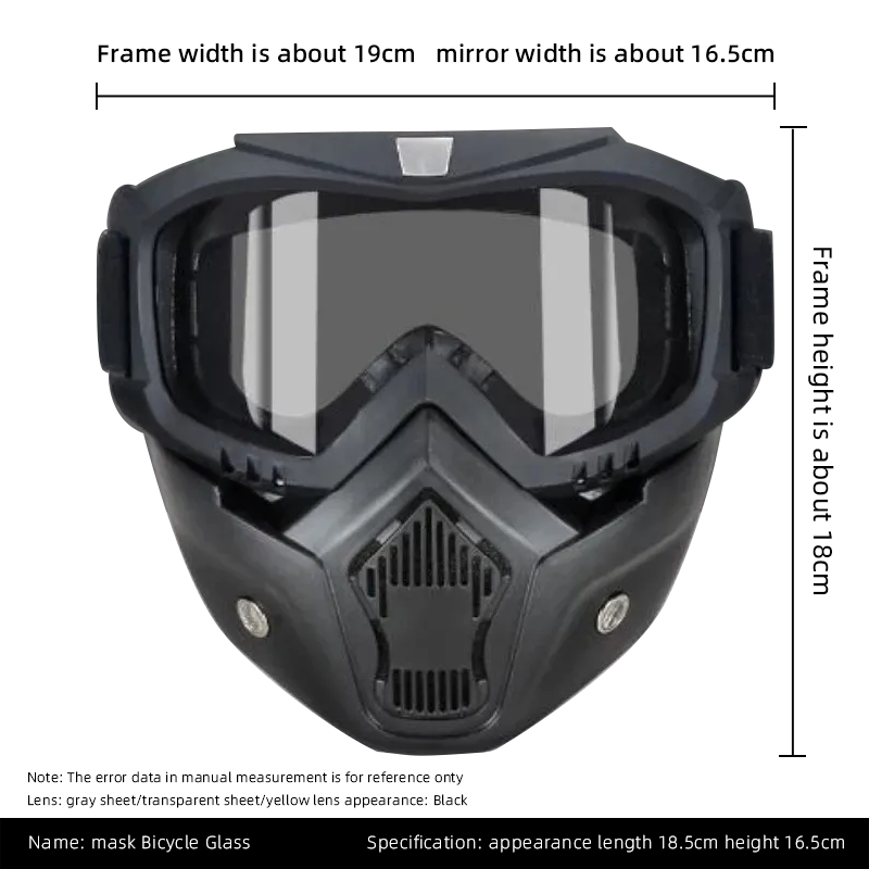Goggles Full Face Hd Transparent Fog-proof Sand-proof Electric Welding Protective Glasses Versatile Breath-proof Windproof Mask