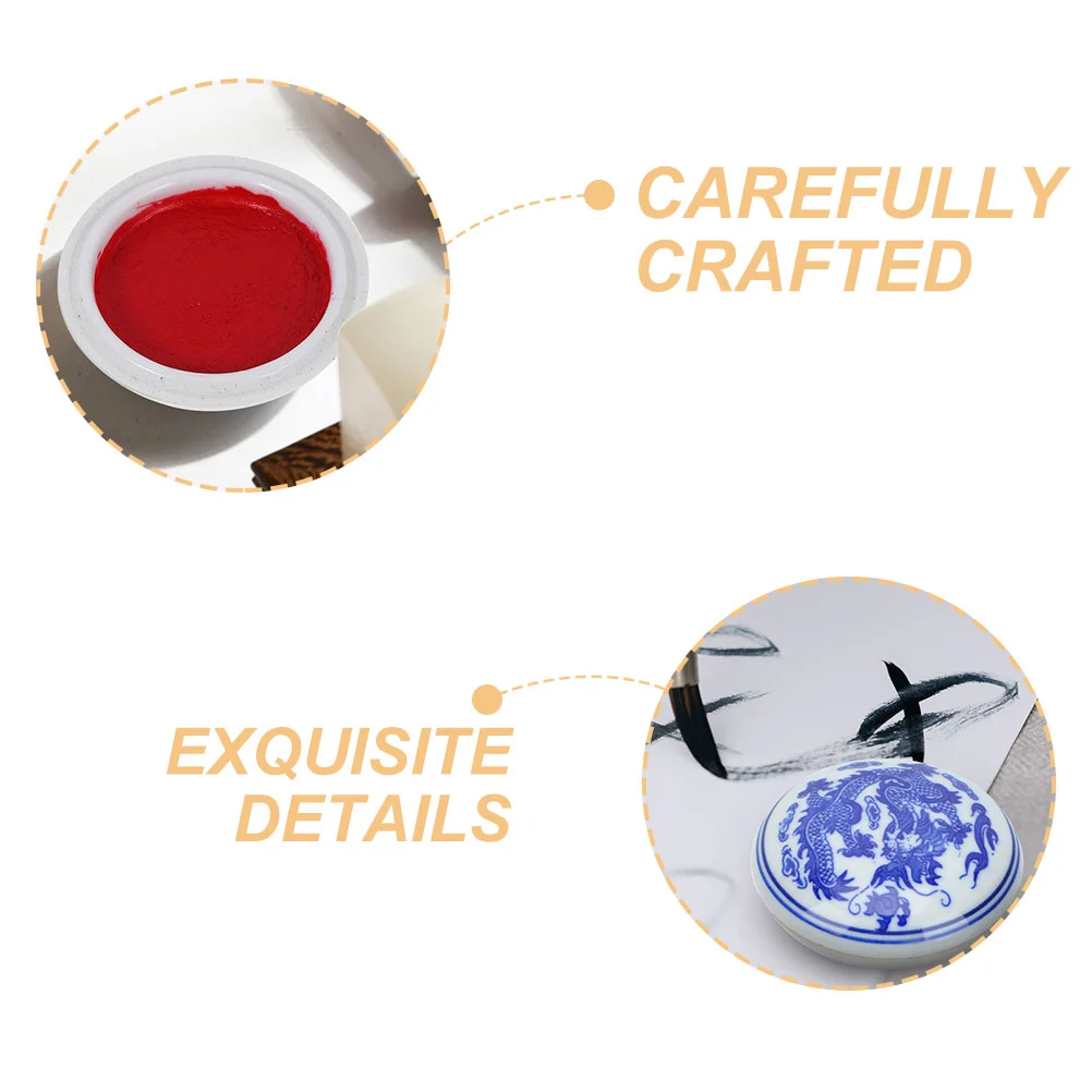 Calligraphy Ink Red Seal Pads Portable Painting Paste Chinese Style Artwork Inkpad Drawing