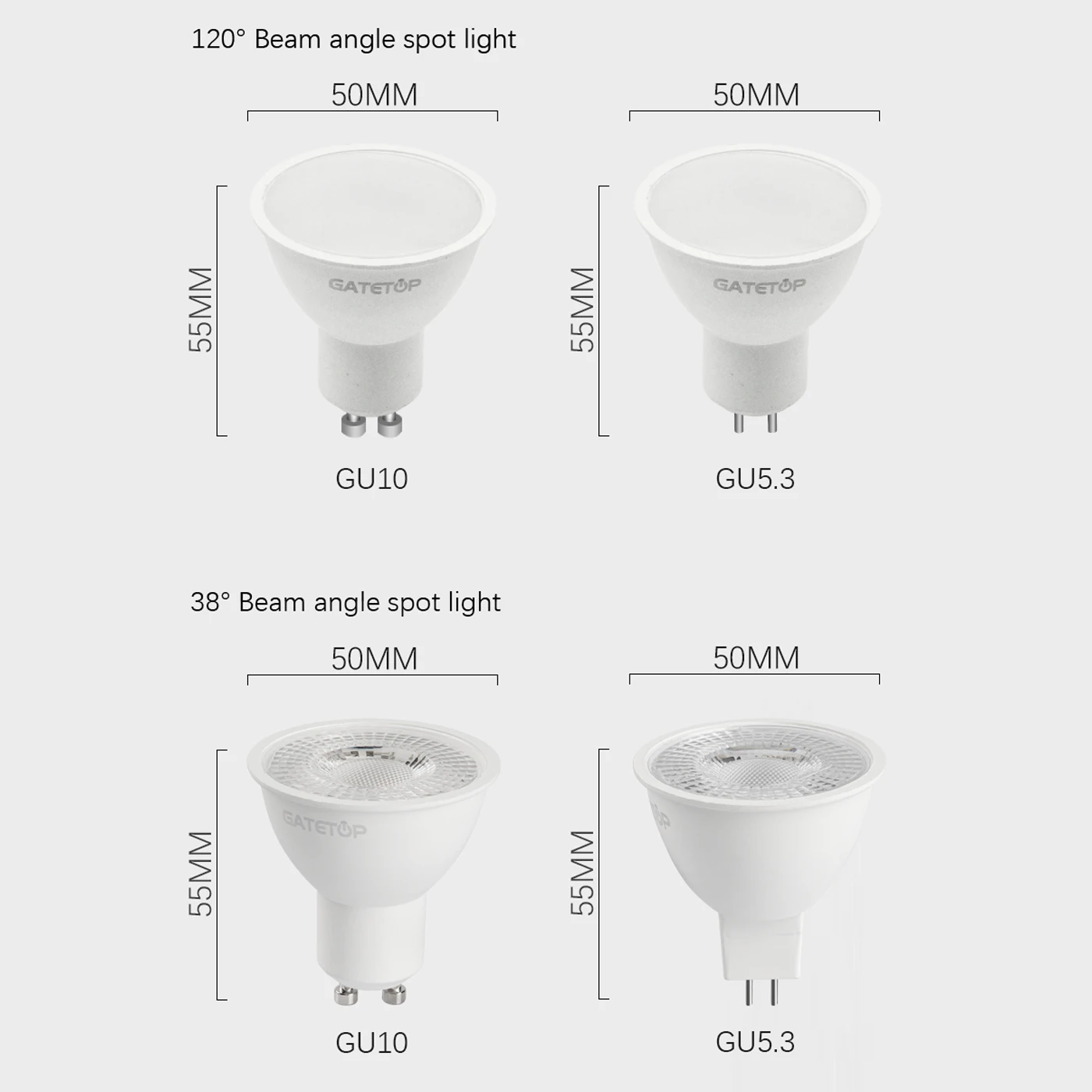 6PCS/LOT LED spot light GU10 AC220V AC100V-240V  LED energy saving bulb 3W 5W 6W 7W 8W You can replace the 50W halogen lamp