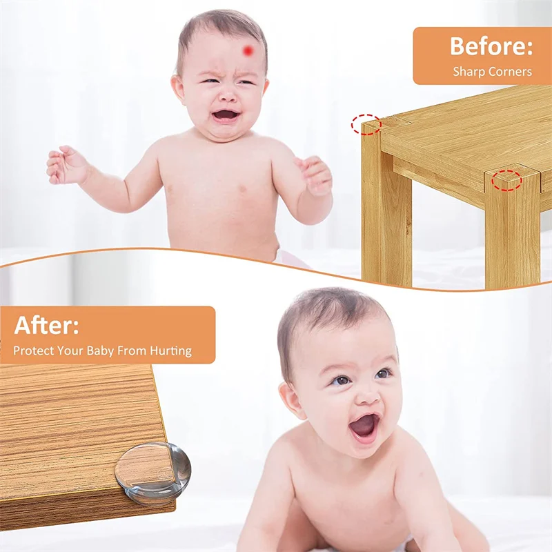 10 ชิ้น PVC ใสตัวป้องกันมุมสําหรับทารกความปลอดภัยป้องกันเฟอร์นิเจอร์ Corner Guard & ขอบครอบคลุมกับ Sharp มุม
