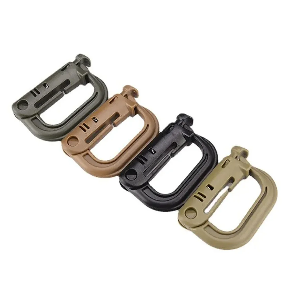 1 PCS D-Ring Grimlock Mosquetão - Clipe de travamento multiuso |   Chaveiro de gancho de suspensão de acampamento com fivela de mochila
