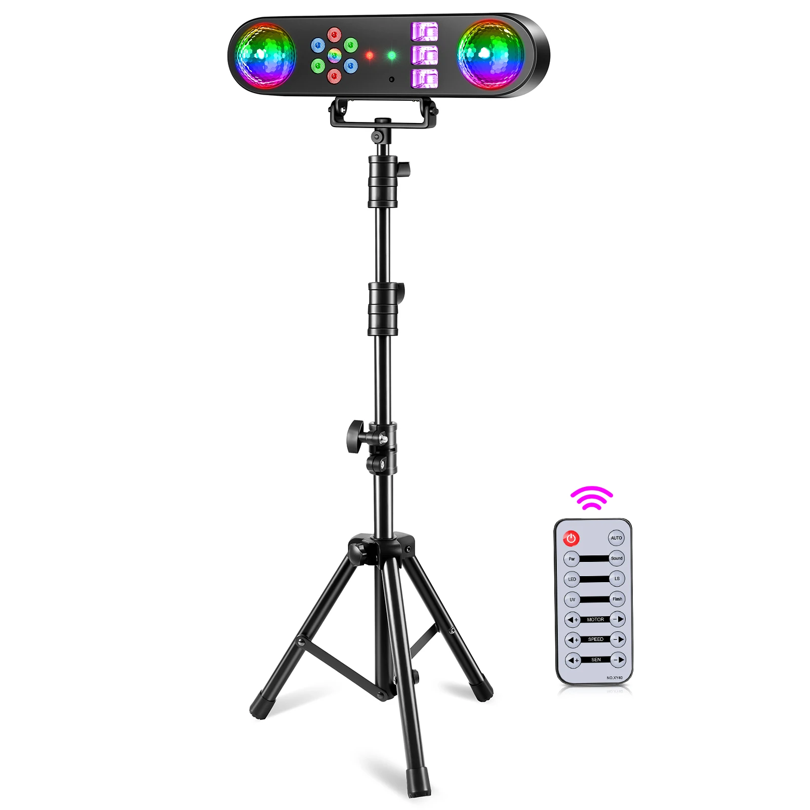 Fieryzeal Mini 5 w 1 wspornik efekt świetlny mobilny system oświetlenia scenicznego pilot pokazy DJ-skie impreza koncertowa bary KTV sala balowa