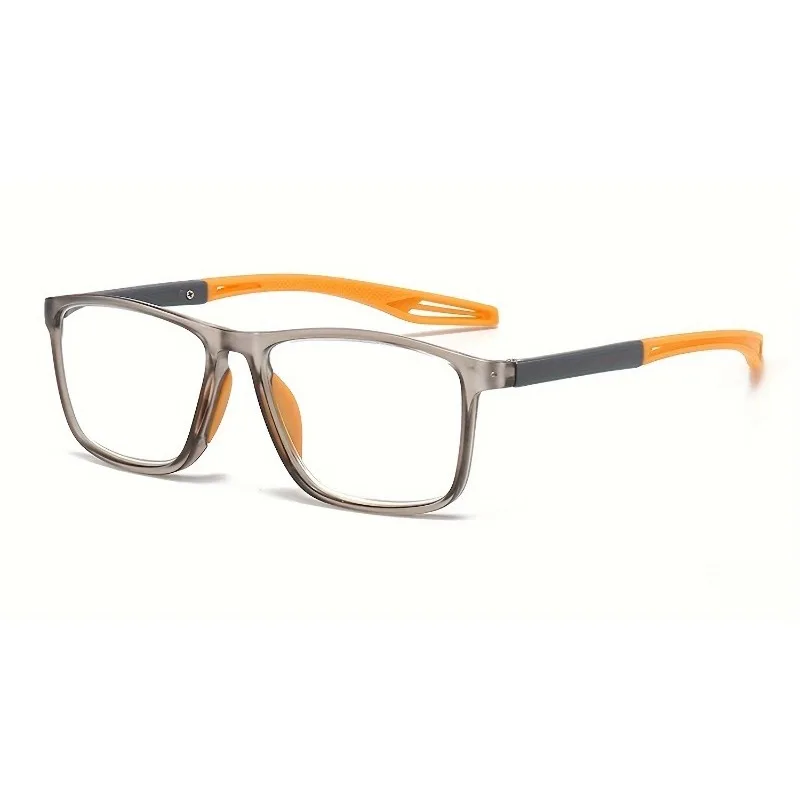 Vintage TR Reading Glasses - Ultralight Non-Slip Rectangular Presbyopic Eyewear Ideal Gift for Men & Women +1.0 to +4.0 Strength