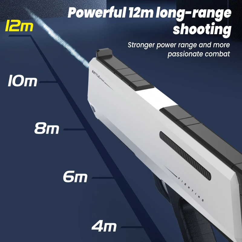 Novo brinquedo de pistola de água elétrica totalmente automático absorção de água poderoso spray água blaster verão brinquedos ao ar livre presente das crianças