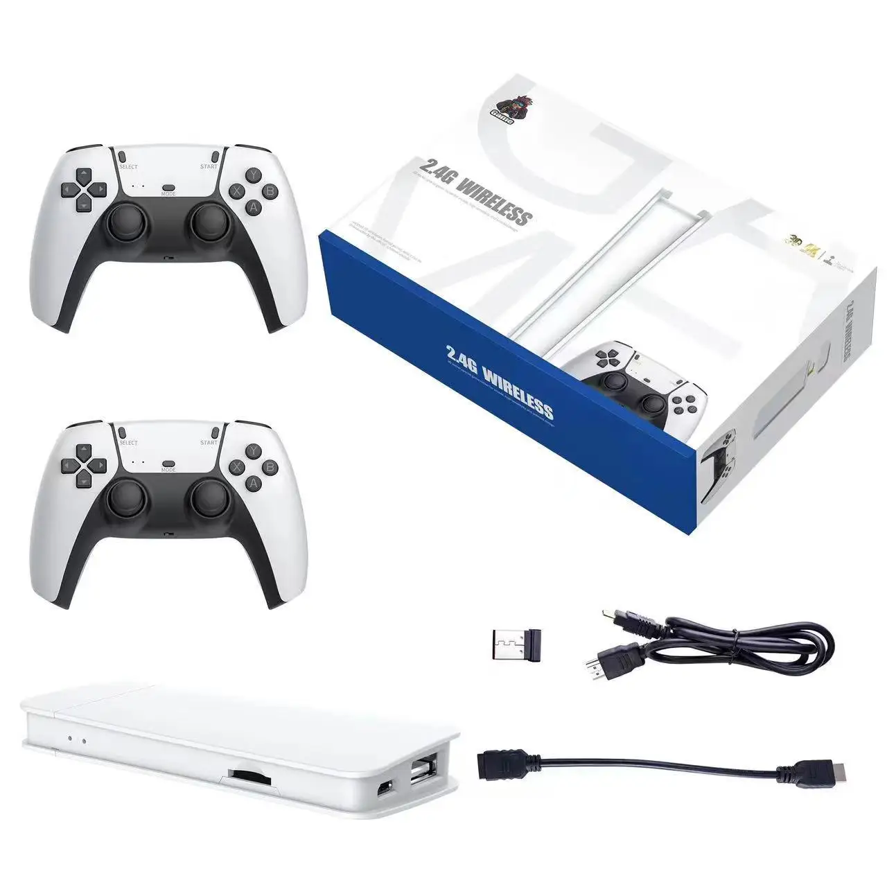 M15 Game Stick Mini TV Przenośna konsola do gier Bezprzewodowe gamepady do gier wideo 64G 20000+ Retro Game Wyjście HD dla dwóch graczy dla PS1 itp.