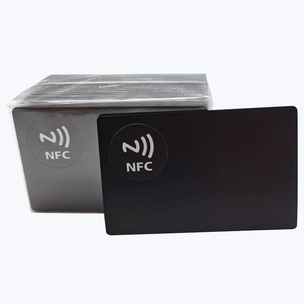 1 шт., металлическая карта NFC 215/216, чип Smart Business Social Digital Card, 13,56 МГц