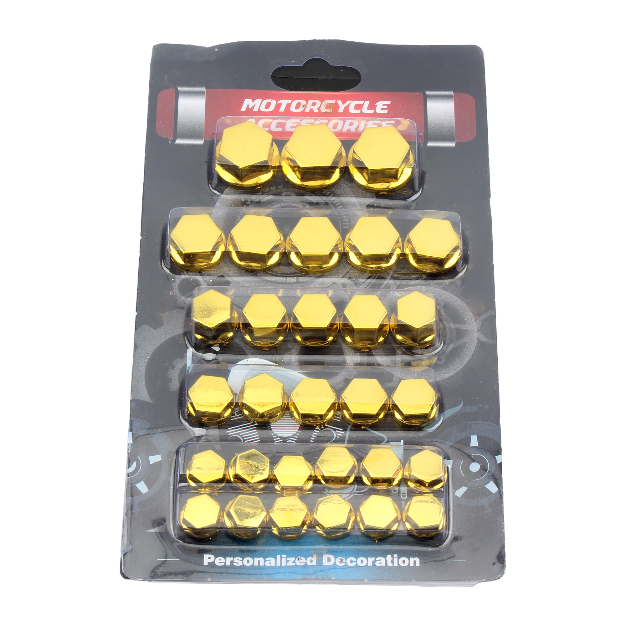 30 teile/satz Motorrad Zubehör Mutter Schraube Kappe Abdeckung Kopf Körper Dekorative Motor Mutter Bolzen Kappe Motocross Geändert Teile Großhandel