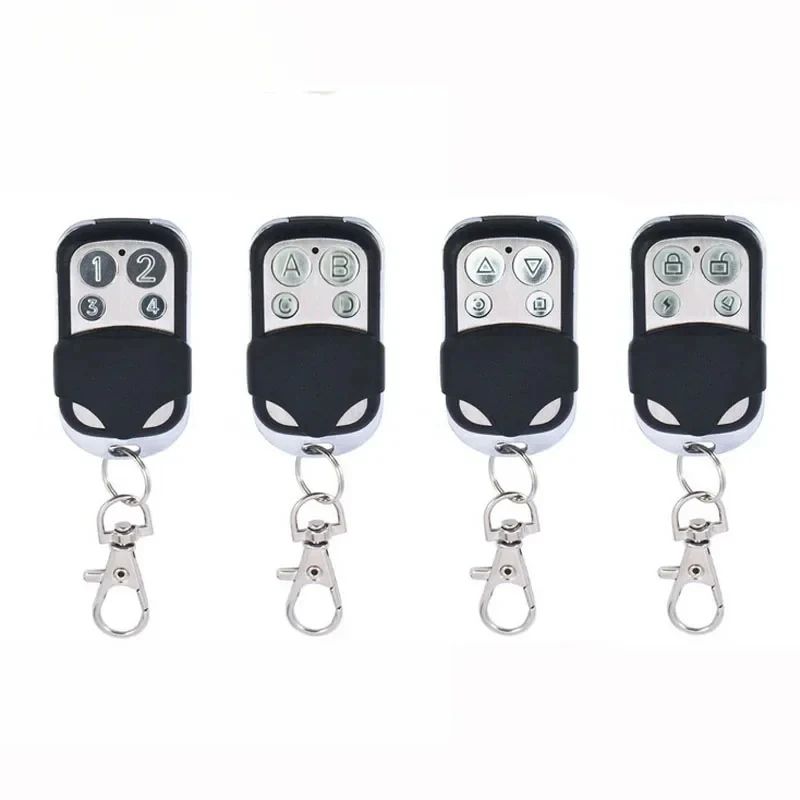 433MHz 4-Channel Learning Code Remote - Clone/Fixo Duplicate Transmitter for Car Gate, Garage Door with 4-Button Cloning