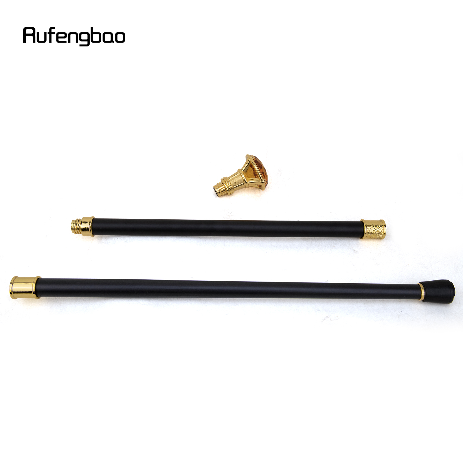 Laranja diamante tipo bengala dourada, bengala decorativa, cosplay cavalheiro, botão de crochê, moda elegante, 93cm