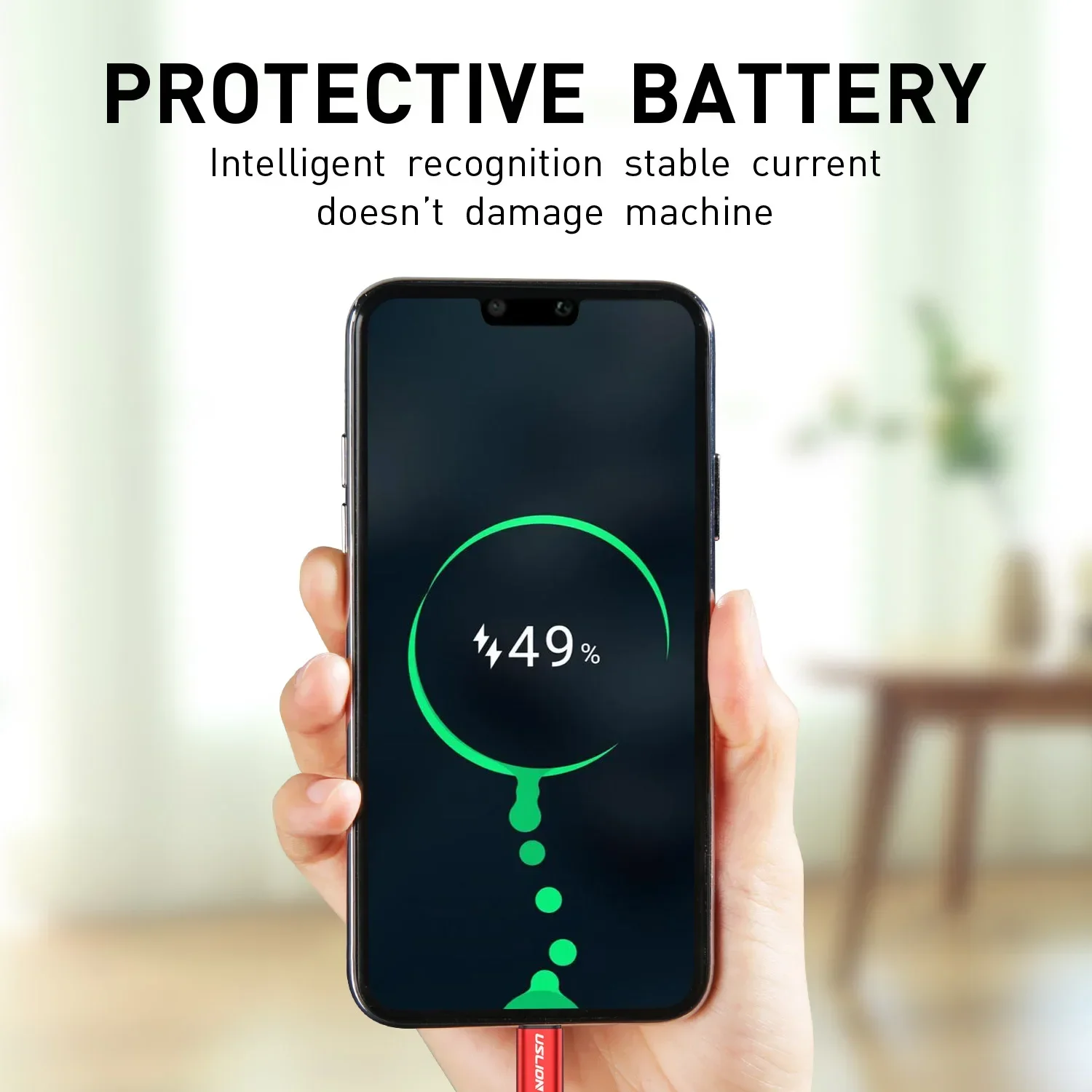 磁気 USB ケーブルタイプ C 3A マイクロ高速充電 USB データケーブルコード電話アクセサリー Android マイクロ USB ケーブル携帯電話レッド
