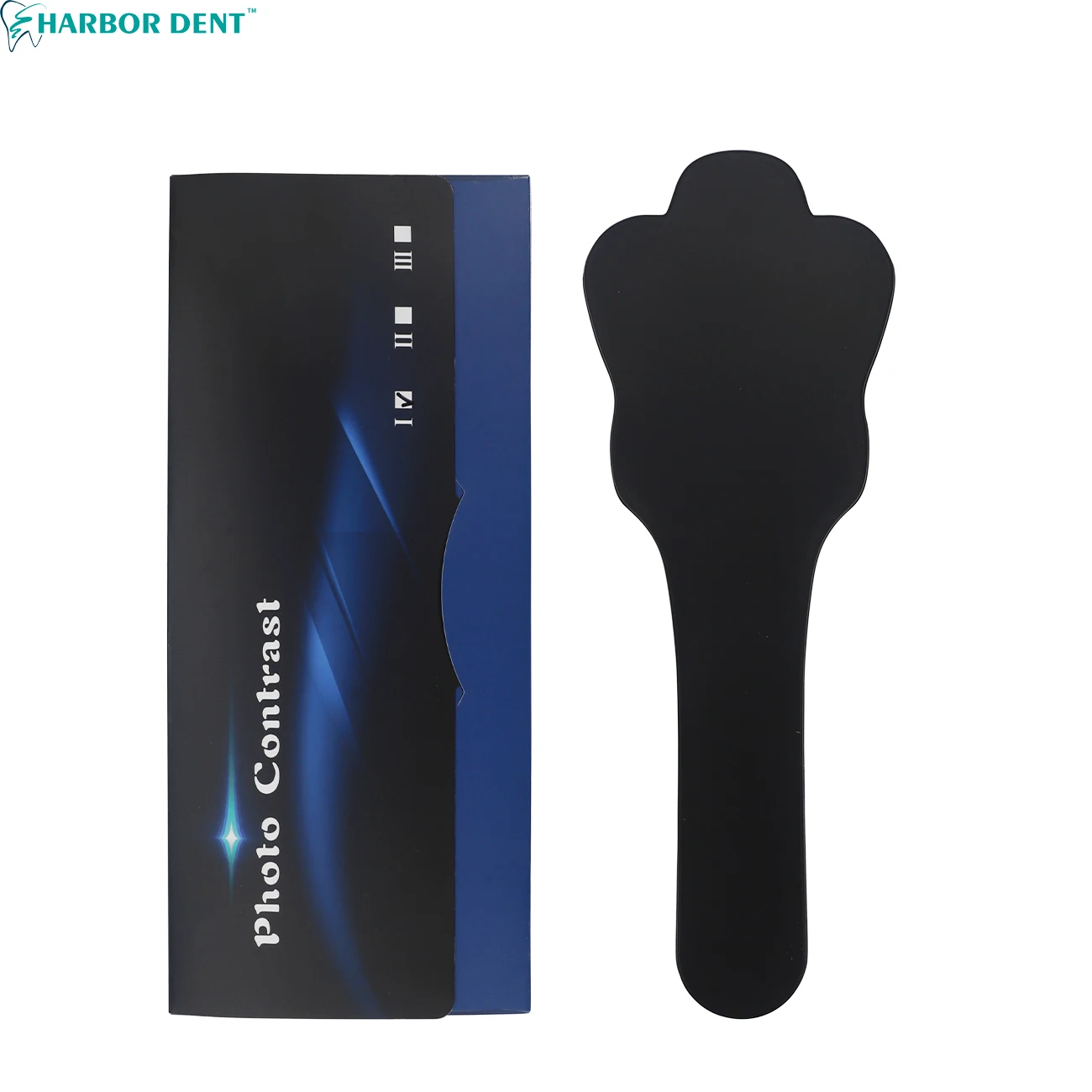 Autoclavable Nha Khoa Ảnh Tương Phản Tấm Chụp Ảnh Nền Đen Tấm Răng Miệng Má Vòm Miệng Tương Phản Đĩa