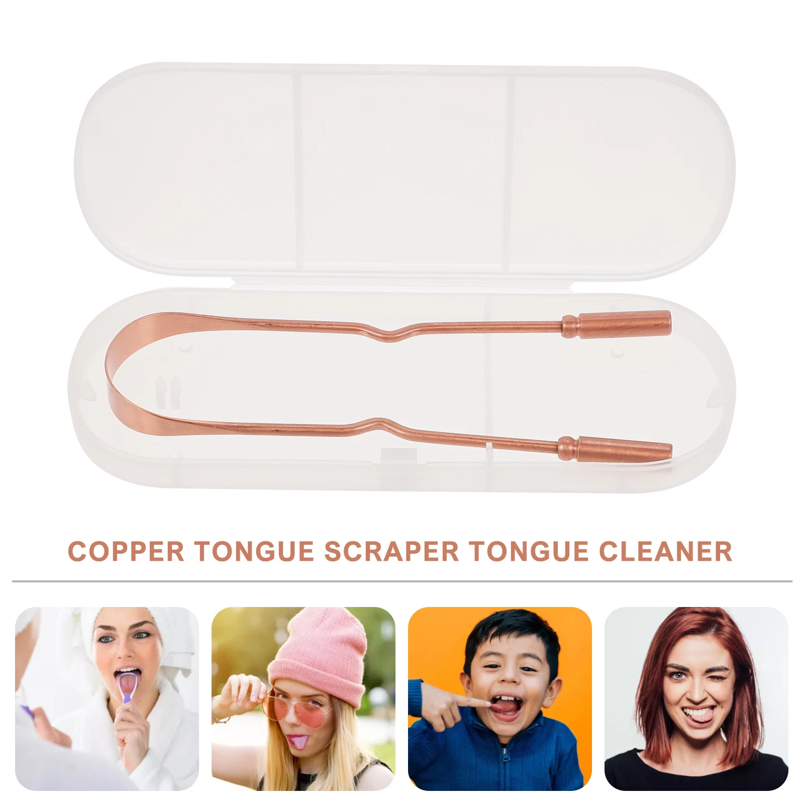 Cleaner Scraper Practical Tongue Scraper portable Tongue scrubber with Box multiuse kids oral Cleaning