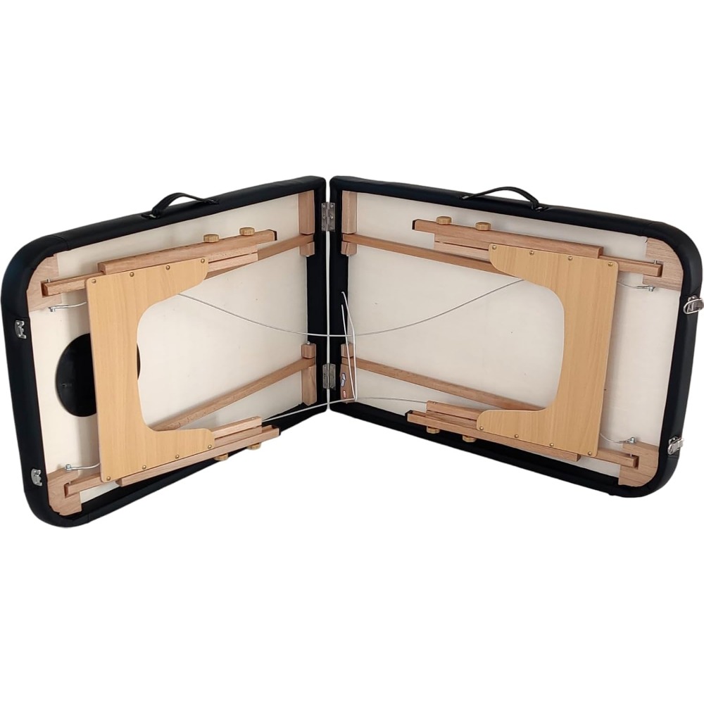 Mobiler Massagetisch Basic 185 x 60 cm – leicht 11,8 kg – Massagetisch, Massagestuhl, 2 Zonen klappbar