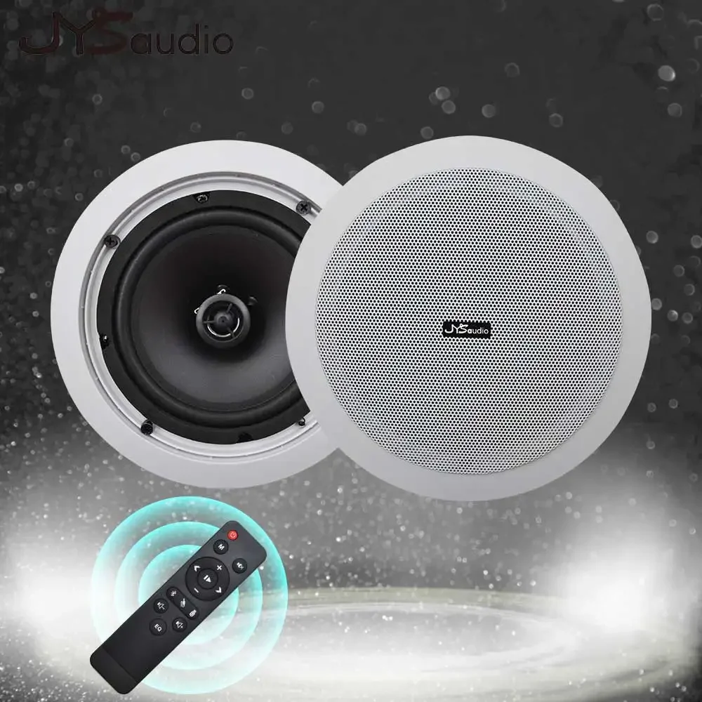 Coaxial Bluetooth 6” Ceiling Mount Speaker Full Range Active Coxial Speaker 30W Home Theater Retail Classroom Audio Center SPK