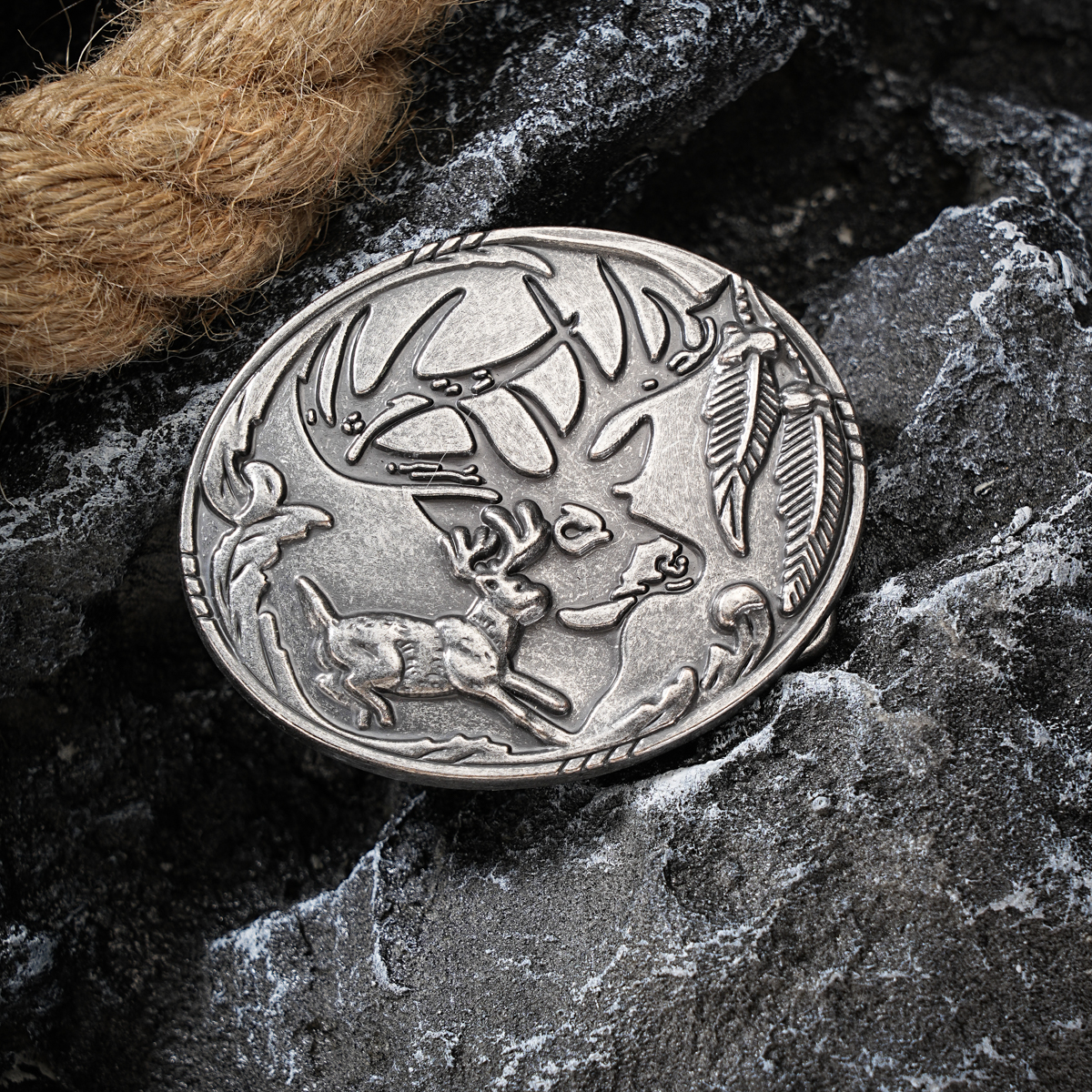 Boucle de plaque de style occidental, boucle en métal, une boucle de ceinture