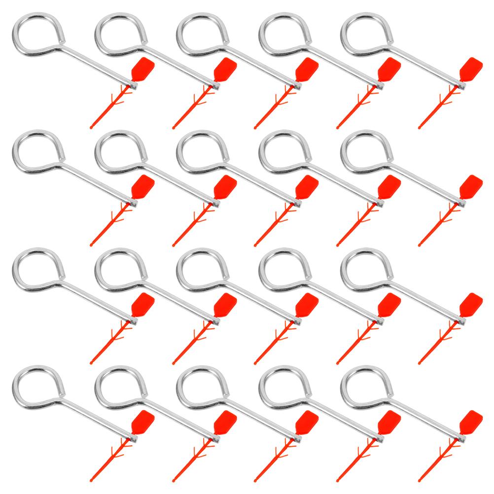 50 Sets Fire Extinguisher Pin Safety Seals Replacement Pull Pins Iron Latch Accessories Office Mall Use