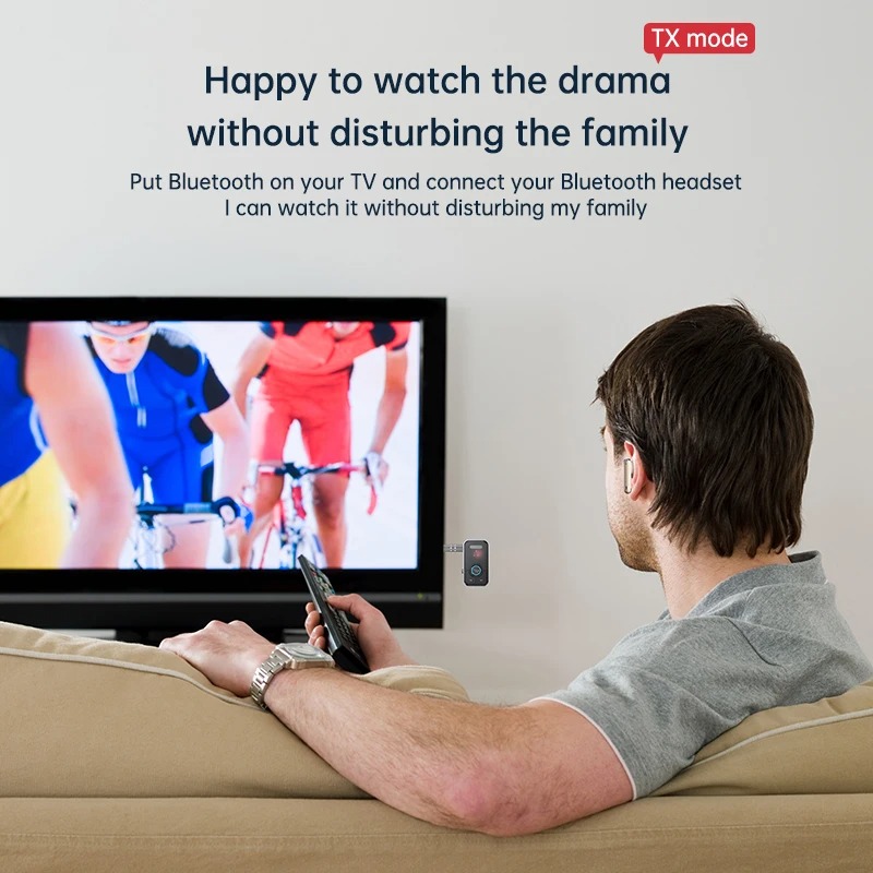 Bluetooth 5,3 Sender Empfänger Adapter Wireless Audio für Auto Musik Kopfhörer Lautsprecher 3,5mm Buchse Aux Wireless Audio Adapter