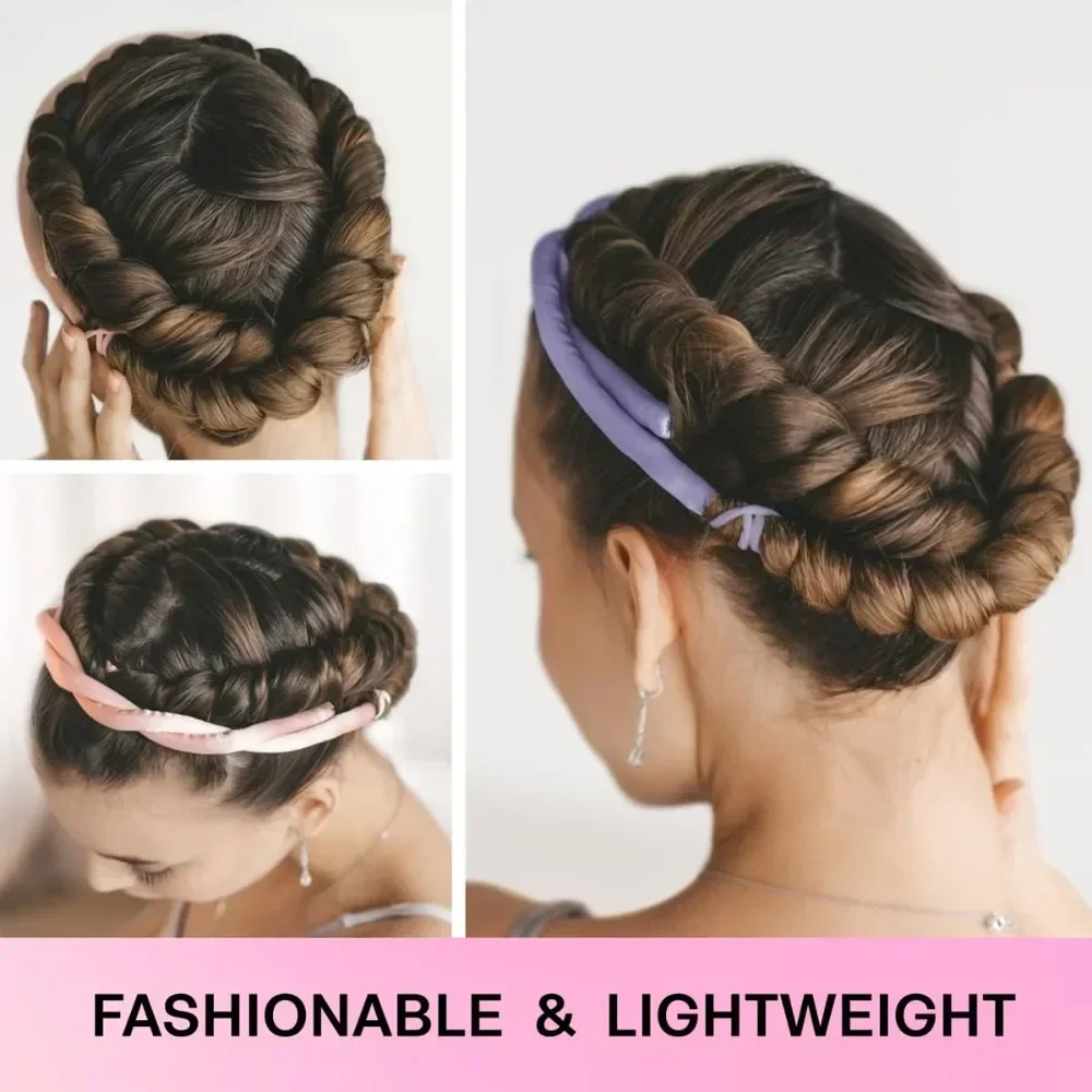 Heatless Curling Rod Headband Soft Hair Curlers No Heat Rollers Lazy Silk Curls Sleeping Headband Ties Hair Styling Tools