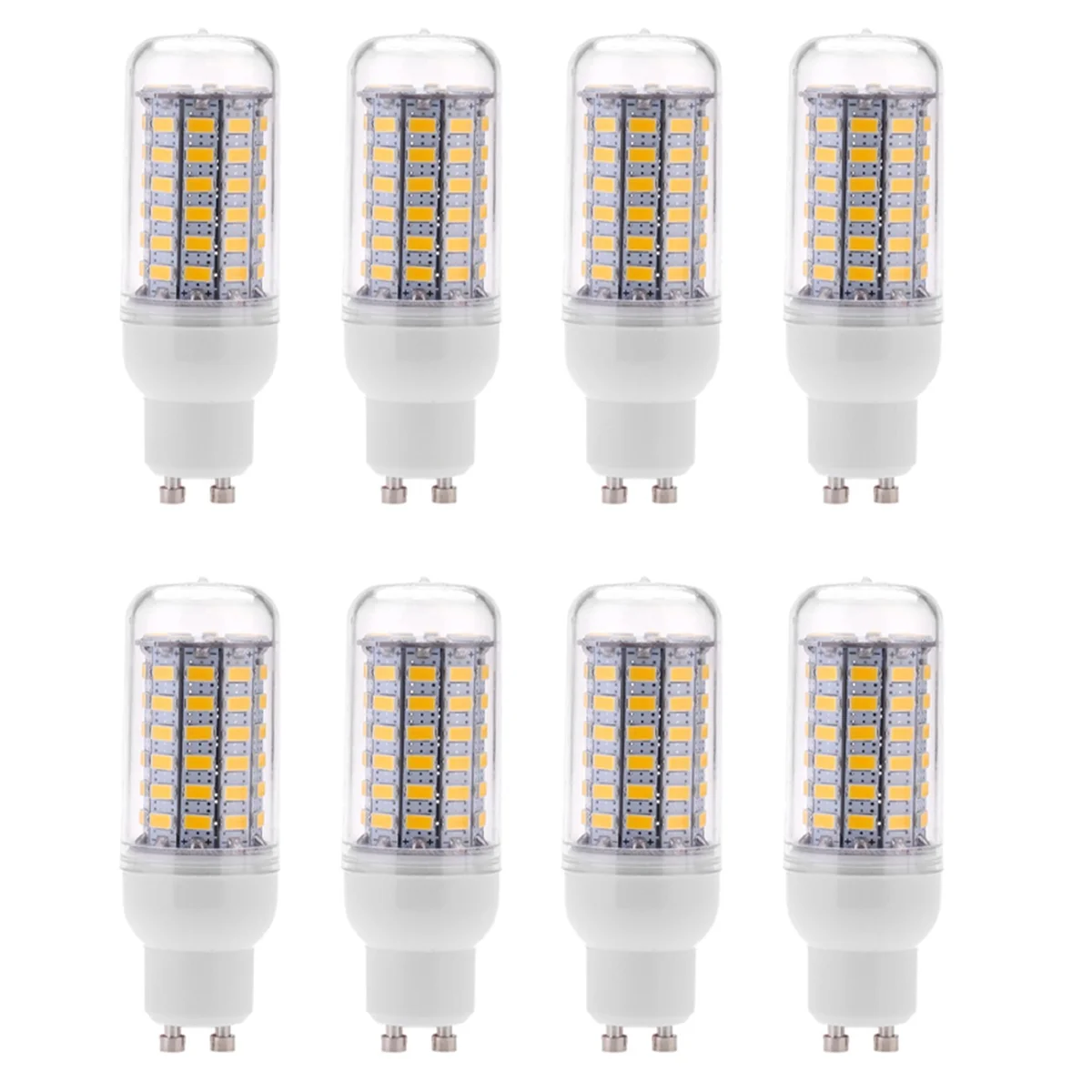 BAAU 8X GU10 10W 5730 SMD 69 Lâmpadas LED LED Luz de milho Lâmpada LED Economia de energia 360 graus 200-240V Branco quente