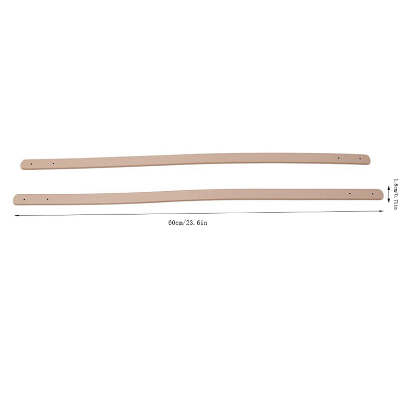 Correa de bolso hecha a mano, asas de repuesto de cuero PU, accesorios para bolsos tejidos a la moda, correas de mano para bolso de hombro DIY, 2 uds.