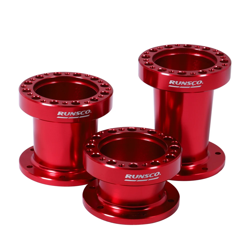 Lenkradnaben-Abstandshalter-Set, 51 mm, 76 mm, 101 mm, Lenkradnabe, Boss-Kit, Adapter-Abstandshalter, Schwarz/Gold