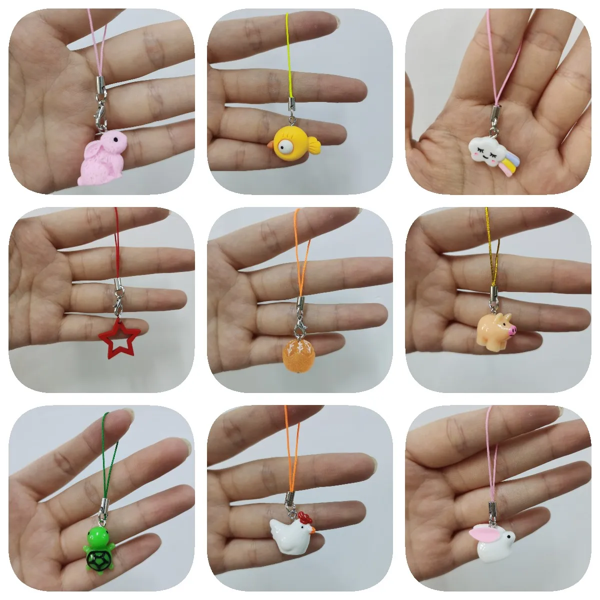 IYOE Multocolor ไนล่อนกุ้งก้ามกราม Clasp พวงกุญแจเชือก Connector สำหรับ DIY Craft ตุ๊กตาถุงเครื่องประดับ
