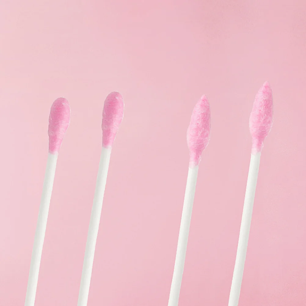  300 Pcs Cotton Stick Toothpick Swab Sticks for Ears Rod Eyelash Extension Reusable Stem Buds Plugs Pointed Tip Swabs Mini Fioc
