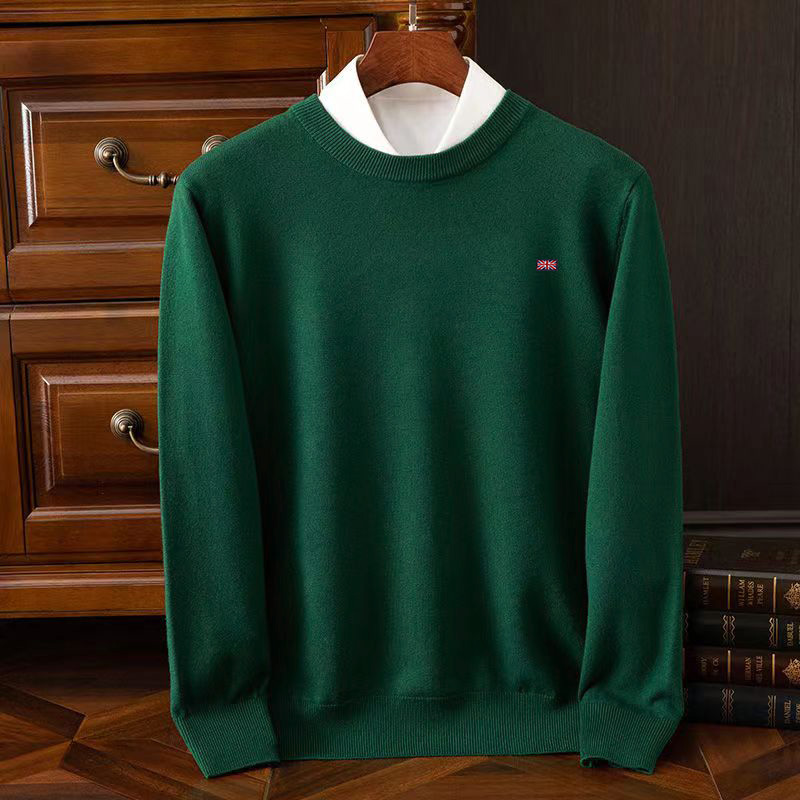 Inverno novo masculino 6xl cashmere resistente ao frio roupas em torno do pescoço cor sólida pulôver suéteres quentes casual pulôver logotipo topos