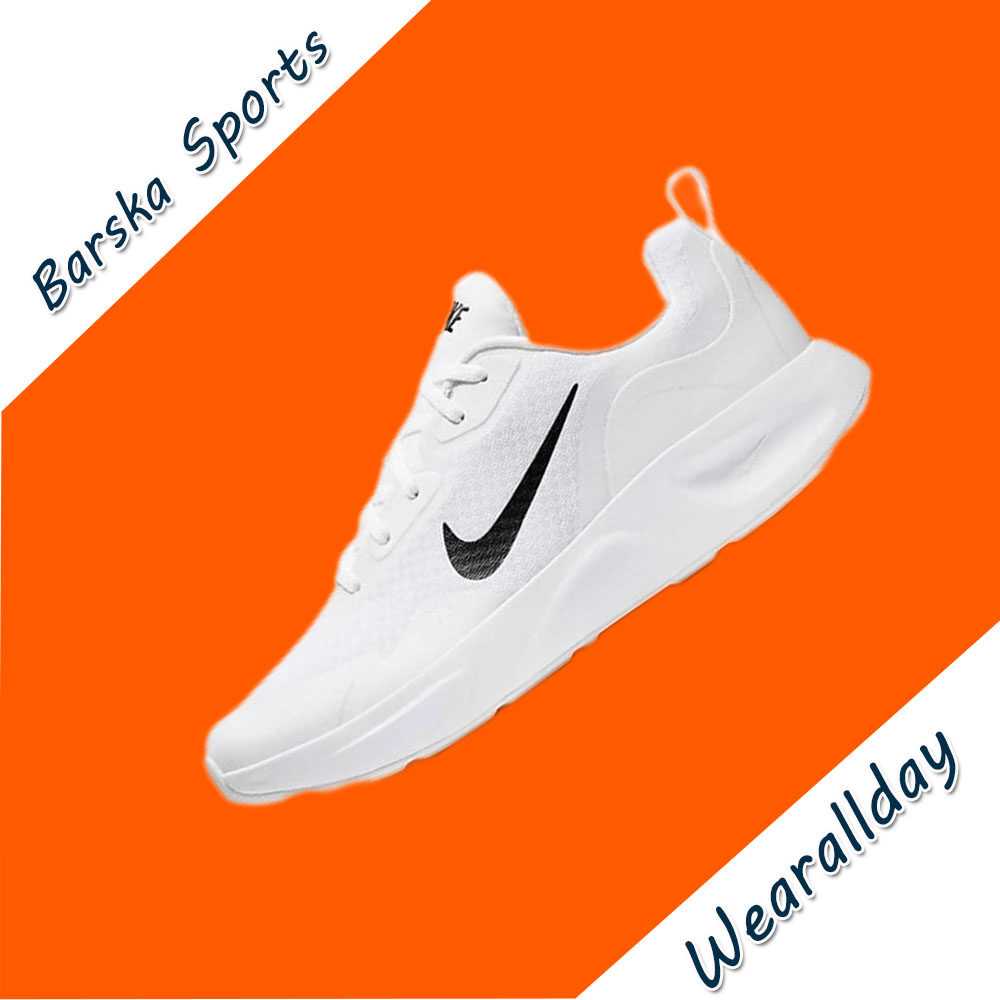 Zapatillas Nike New Wearallday Low Man y Weman, zapatillas con amortiguación de otoño, zapatillas para correr ligeras y transpirables, color blanco