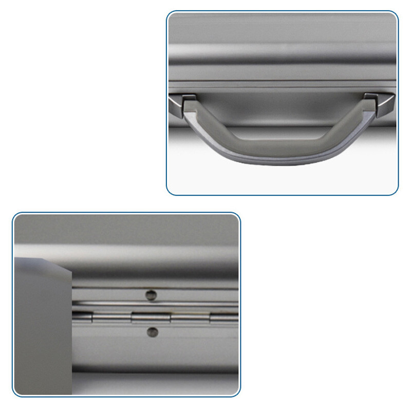 High End Briefcase Aluminum Alloy Travel Security Case Portable Carry-on Toolbox for Laptop Tablet Business Accessories Storage