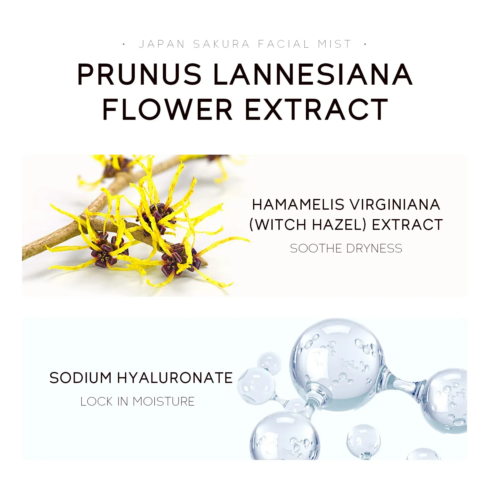 Clearance_LAIKOU サクラ トナー ハイドレーティング モイスチャライジング ジェントル リペア ブライトニング スキン グロー セラム トナー スプレー 100ml_Continuou