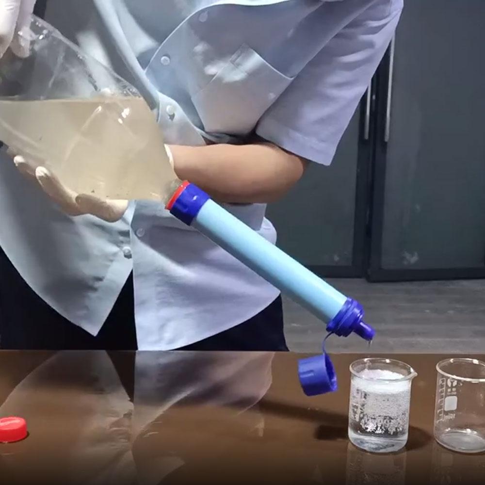 Outdoor Water Purifier Camping Hiking Emergency Life Portable Purifier Water Filter Suitable for Streams, Lakes Outdoors Camping