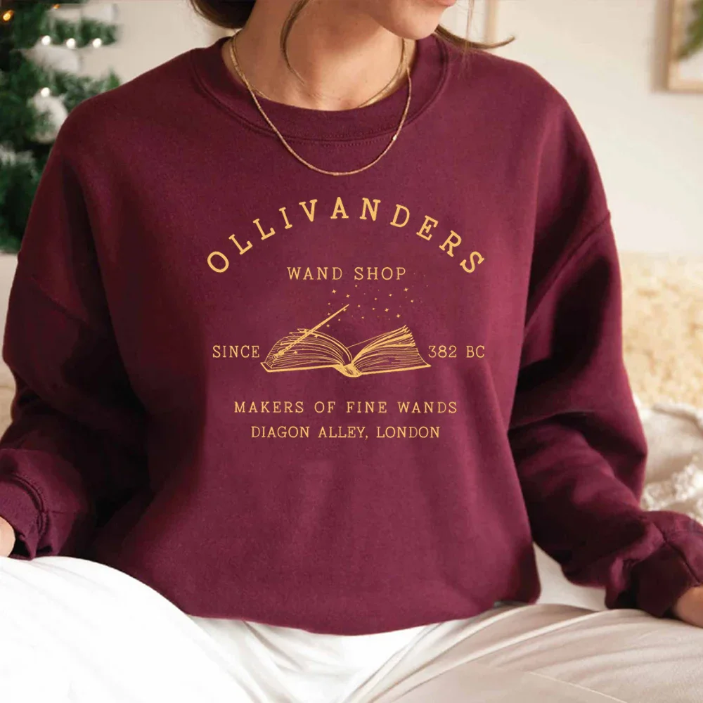 Sudadera Wizard Book Shop, suéter HP, sudaderas con capucha Magic Wizard, sudaderas de manga larga para mujer, jersey de libro Nerd, sudadera con capucha de regalo para seguidores