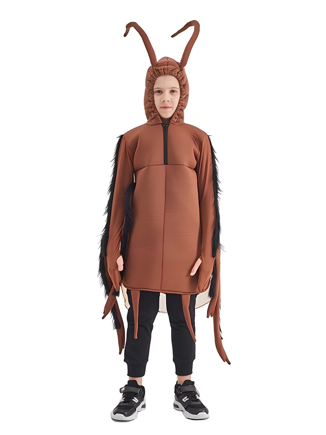 大人子供プレイハロウィンコスチュームユニセックスおかしい衣装パーティー小道具衣装ワンピース服コスプレゴキブリ服 2024