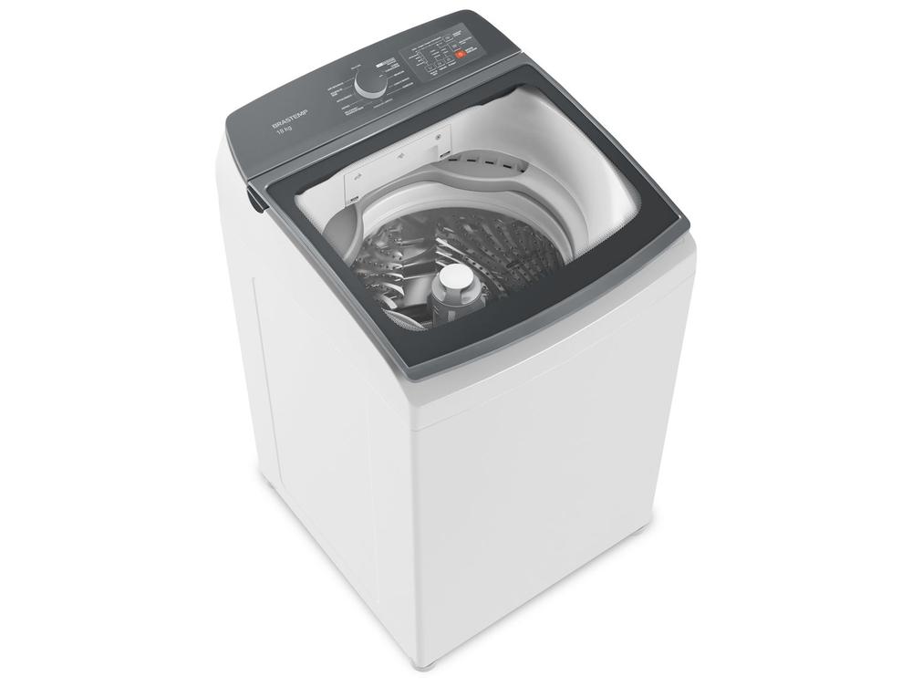 Lavadora de Roupas Brastemp 18kg Cesto Inox 12 Programas de Lavagem Branca BWF18AB - 220V