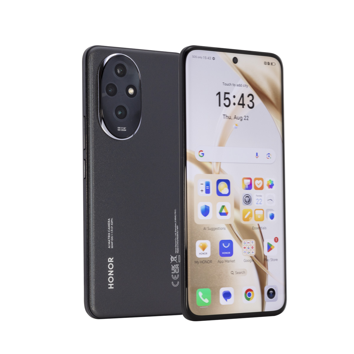 SmartPhone Honor 200 5G Snapdragon 7 Gen 3, écran OLED 6.7 pouces 120Hz, Charge rapide 100W, caméra 50MP, double SIM, rayons infrarouges NFC