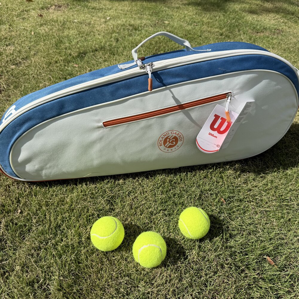 Командный рюкзак Wilson 2024 Roland Garros, французская открытая многофункциональная Большая вместительная оранжевая синяя серая теннисная сумка через плечо