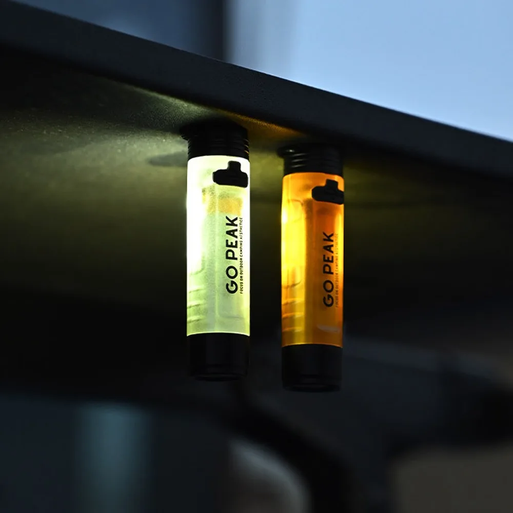 Gopeak ポケットミニ懐中電灯屋外 LED キークリップキャップ 5050 トーチロング耐久 USB 充電式緊急ハイキングキャンプトレイル