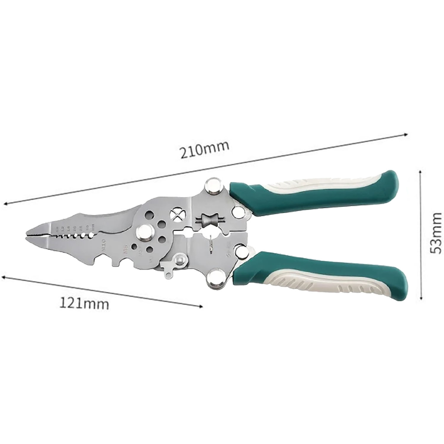 1 Foldable Wire Stripper with Pulley Design, Multifunctional Electrician Wire Splitter, Wire Winding Pliers, Crimping Pliers, Hand Tool